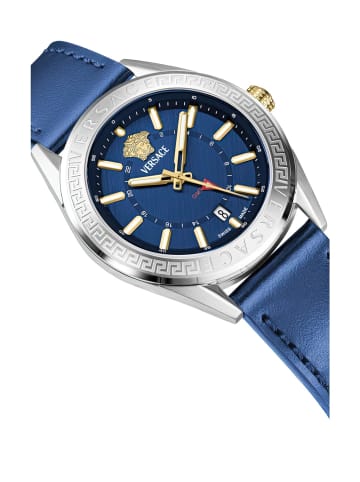 Versace Analoguhr für Herren in blau