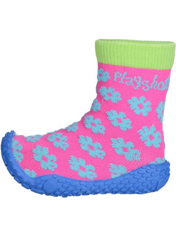 Playshoes Kinder Socken "Aqua-Socken Blume" in Pink