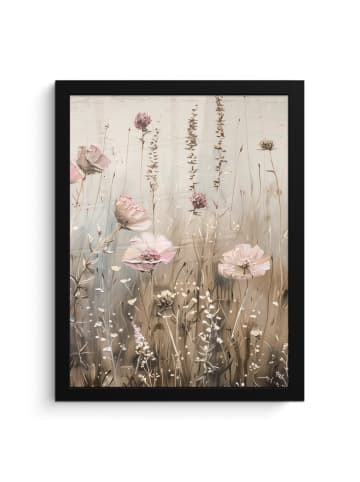 MuchoWow Poster mit Leiste Blumenfeld  (BxH)