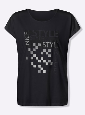 Sieh an! Kurzarm-Shirt in schwarz