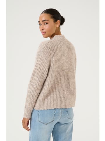 Kaffe Strickpullover KAane Loose fit in Major Brown Melange