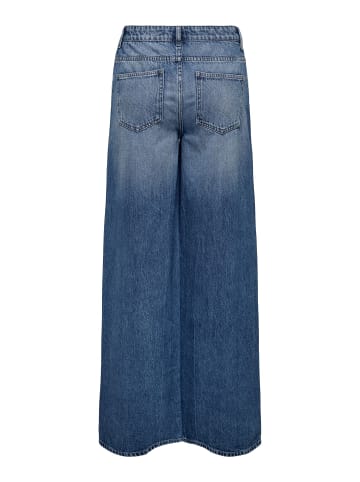 JDY Jeans mit weitem Bein in Medium Blue Denim