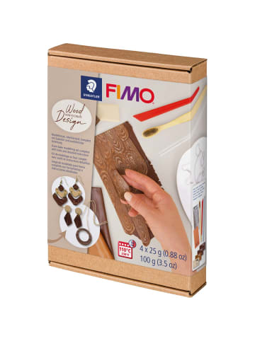 Staedtler Modelliermasse Set Fimo soft Ht wood-eff