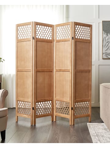 Beliani Paravent CERTOSA in Braun - (W) 163 x (H) 170 x (L) 2 cm