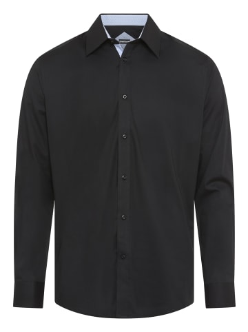 Bruno Banani Langarmhemd in schwarz