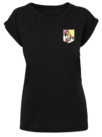 F4NT4STIC T-Shirt Looney Tunes Lola Bunny Face Faux Pocket in schwarz