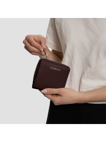 Lazarotti Bologna Leather Medium Zip-Around Geldbörse Leder 10 cm in burgundy