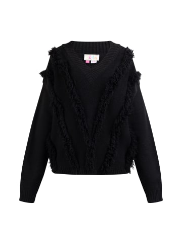 IZIA Damen Strickpullover in Schwarz