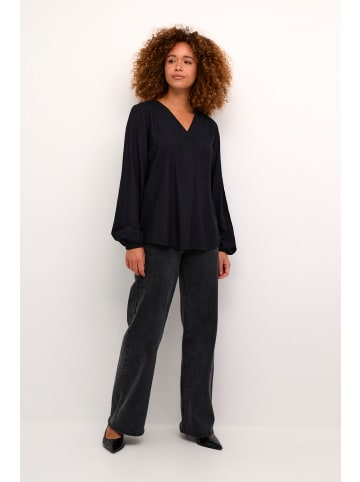 Kaffe Langarm-Bluse KAelsa Regular fit in Black Deep