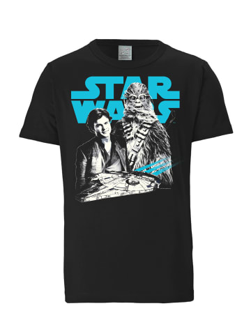 Logoshirt Fan-Shirt Star Wars: Solo - Han Solo & Chewbacca in schwarz