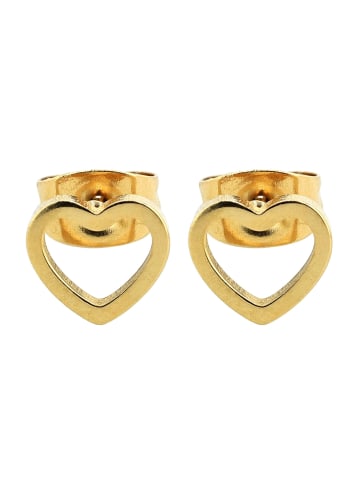 Adeliás Damen Ohrringe – Ohrstecker aus Edelstahl in gold