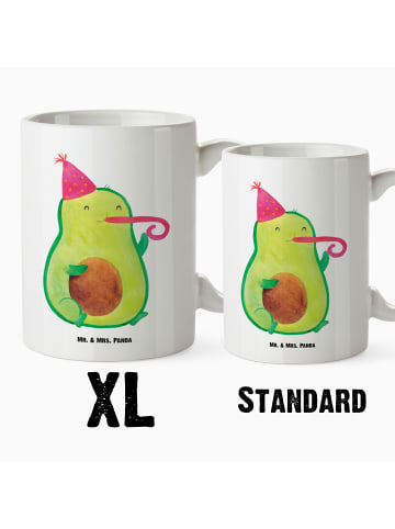 Mr. & Mrs. Panda Große Teetasse Avocado Geburtstag ohne Spruch in Weiß