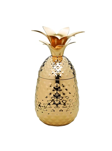 Echtwerk Edelstahl Cocktail Ananasbecher 500 ml in Gold