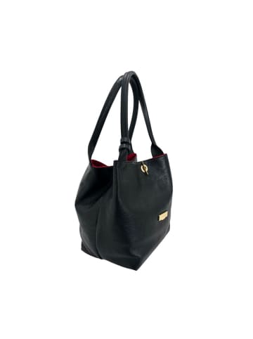 Baldinini Trend Schwarz Rindsleder Damen Schulter Tasche