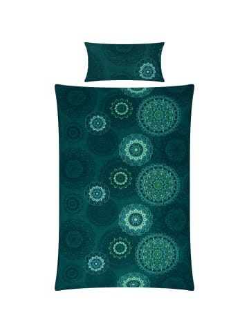 Erwin Müller Edel Flanell Bettwäsche in petrol