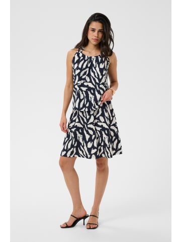 Kaffe Jerseytop KAkatrine Loose fit in Midnight/Chalk Graphic Print