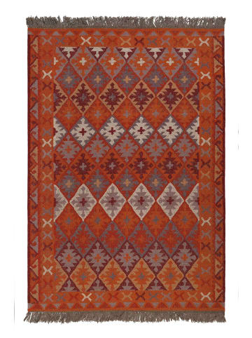 Green Looop Handweb-Teppich Pierre in rot