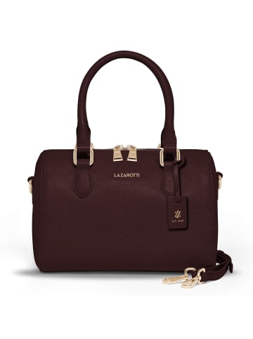 Lazarotti Bologna Leather Handtasche Leder 26 cm in burgundy