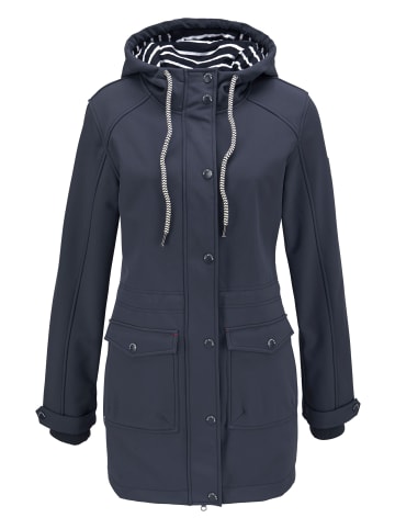 Polarino Softshellparka in dunkelblau