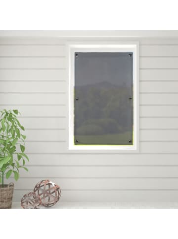 relaxdays 4 x Fenster Verdunkelung mit Saugnäpfen in Grau - (B)60 x (H)100 cm
