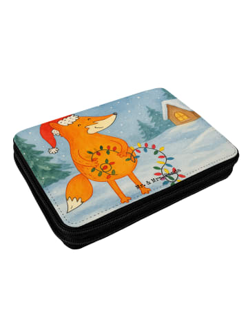 Mr. & Mrs. Panda Mäppchen Fuchs Weihnachten Design ohne Spruch in Weiß