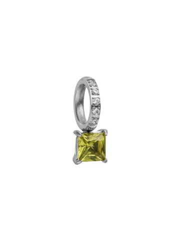 PURELEI Charm Geburtsstein August Peridot Silber