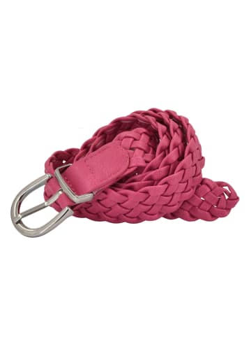 styleBREAKER Flechtgürtel in Pink