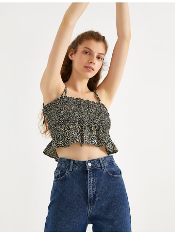 KOTON Tanktop in Schwarz Gemustert