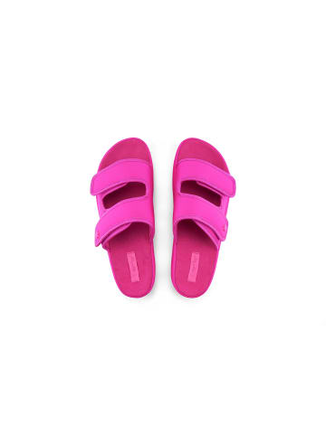 Flip Flop Hausschuh "velcro*flower" in pink