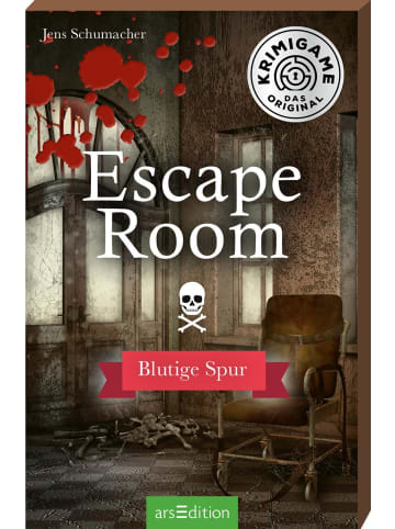 ars edition Escape Room. Blutige Spur | Ein Escape-Krimi-Spiel