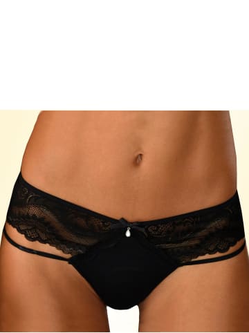 PETITE FLEUR GOLD Tanga in schwarz