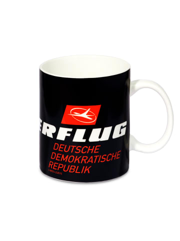 Logoshirt Tasse Interflug-DDR in schwarz