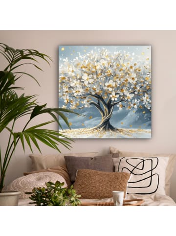 MuchoWow Leinwand Bilder Goldfarben