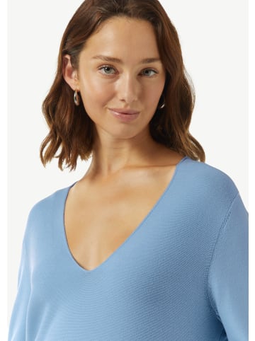 comma Strickpullover langarm in Blau
