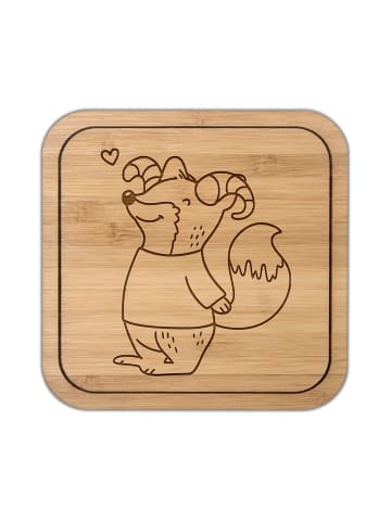 Mr. & Mrs. Panda Coaster Widder Astologie ohne Spruch in Transparent