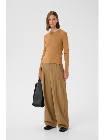 InWear Strickpullover LeenahIW Tight fit in Tobacco Brown Melange