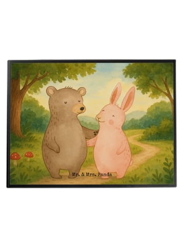 Mr. & Mrs. Panda schreibtischunterlage Bär und Hase Umarmen Desi... in Weiß