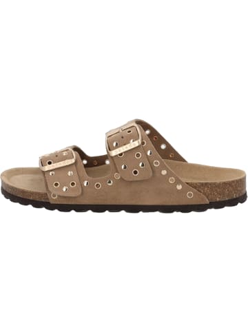 Palado Pantoletten Korfu Bistud Suede Premium Leather in Beige