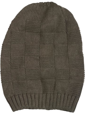 styleBREAKER Strick Beanie Mütze in Grau