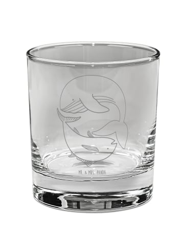 Mr. & Mrs. Panda Trinkglas Walfisch Thunfisch ohne Spruch in Transparent