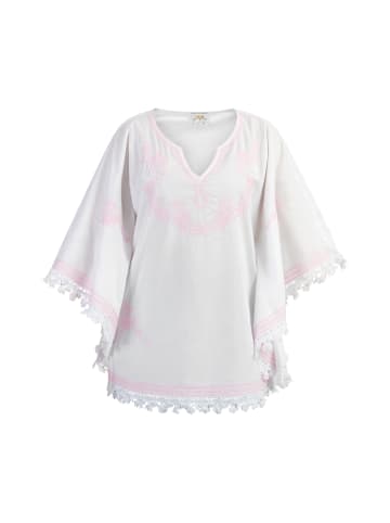 usha FESTIVAL Damen Poncho in Weiss Pink