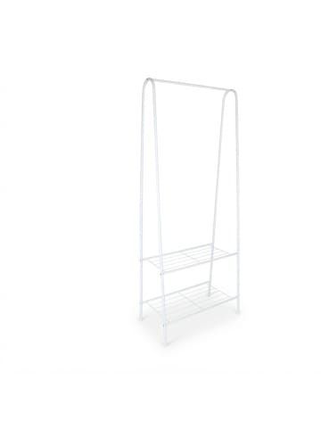 relaxdays Kleiderständer in Weiß - (B)60 x (H)151 x (T)34,5 cm