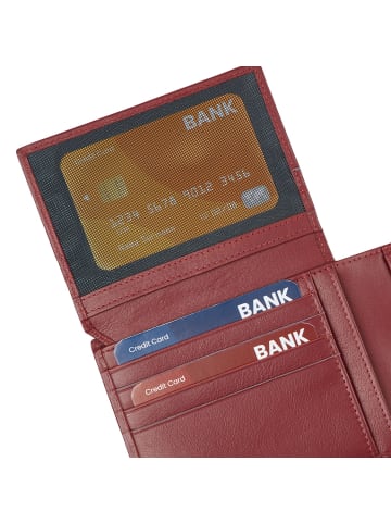 Roncato Detroit Geldbörse Leder 12.5 cm in burgundy