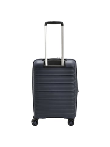D&N Travel Line 4700+ - 4-Rollen-Kabinentrolley S 55 cm erw. (schwarz) in navy