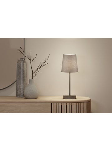 paulmann Tischleuchte Stellan II E27   max. 20W Grau Metall, Stoff