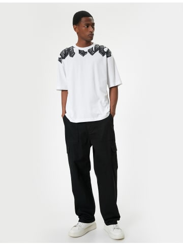 KOTON T-shirt in Weiß