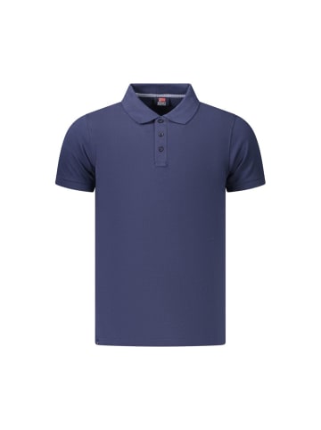 Blau Baumwolle Herren Polo Hemd