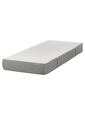 Beliani Matratze WHISPER in Weiß/Grau - (W) 80 x (H) 20 x (L) 200 cm