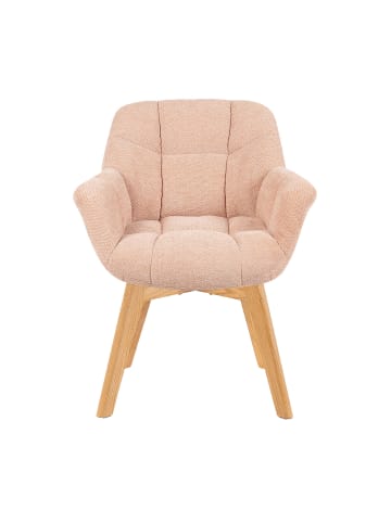 DUBI Möbel 2er-Set: Drehstuhl Mika-Ava in Rosa - (B)65 x (H)81 x  (T)66 cm