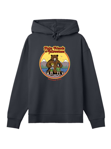 F4NT4STIC Hoodie US National Parks Make Friends At Yellowstone in off black